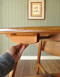 q-163-f アンティーク アーコール ドロップリーフ テーブル