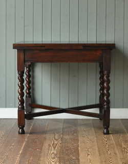 q-205-f アンティークドローリーフテーブル