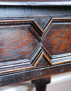 q-373-f アンティークライティングデスクの装飾