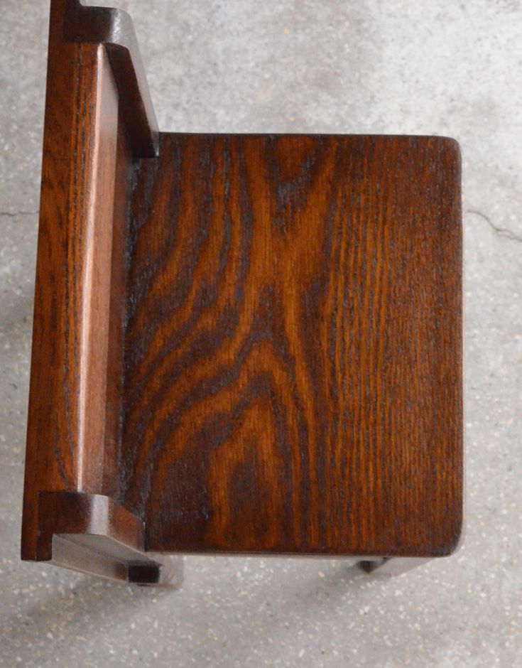 q-390-f アンティークチェアインデスクのチェア・座面