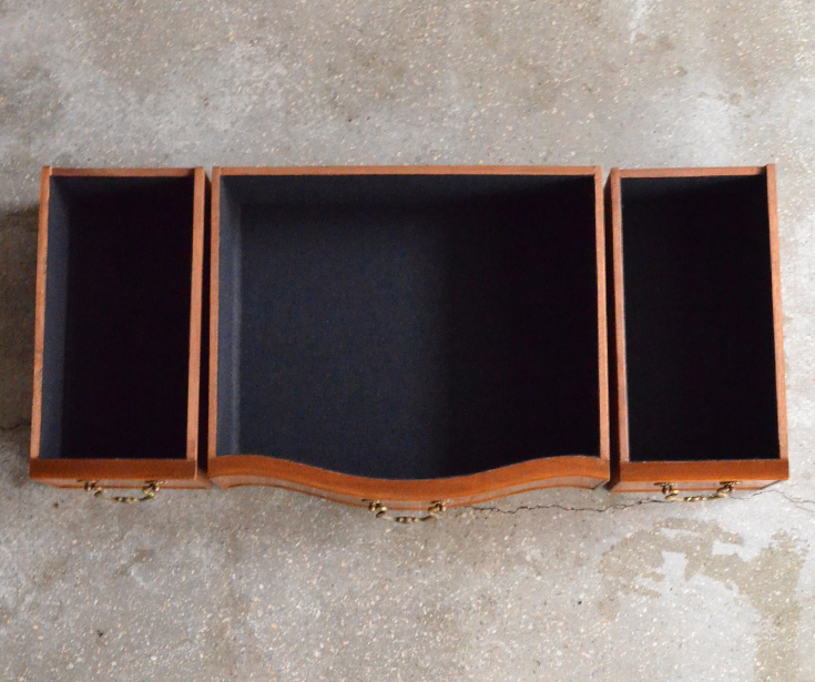 q-398-f アンティークサイドテーブルの引き出し