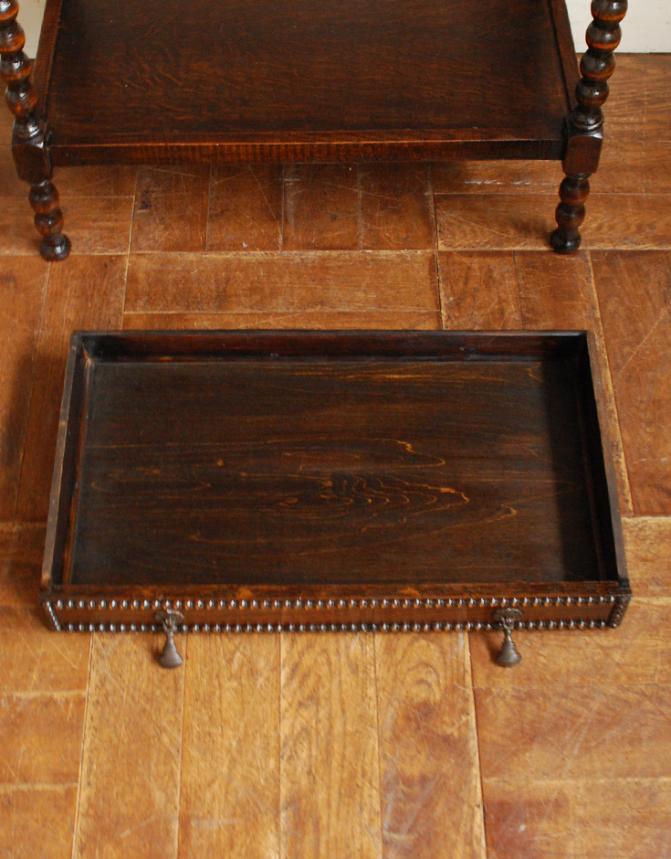 q-407-f アンティークオケージョナルテーブルの引き出し