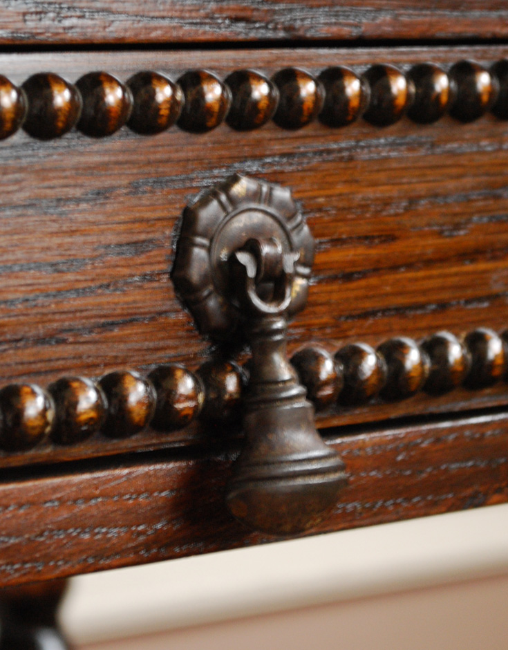 q-407-f アンティークオケージョナルテーブルの取っ手