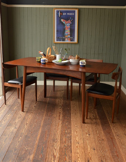 x-539-f アンティーク伸張式ダイニングテーブル（DALESCRAFT）の６人掛け