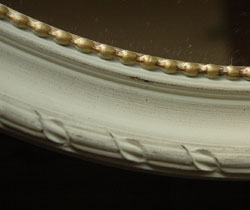 ミラー・時計　インテリア雑貨　コントワール・ド・ファミーユのミラー(ivoire)。使いやすいカラーです。(CF-73)