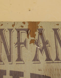 コントワールドファミーユ　インテリア雑貨　コントワール・ド・ファミーユのデコレーションパネル、木製ポスター。アンティーク風の加工が非常によく表現されています。(cf-552)