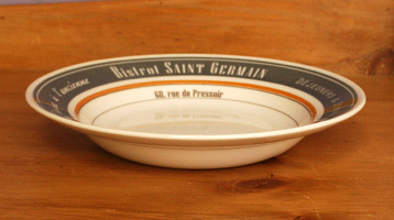 コントワールドファミーユ　インテリア雑貨　コントワール・ド・ファミーユのスープレート （サン・ジェルマン）。ポトフやミネストローネなどのスープ用のプレートです。(cf-564)