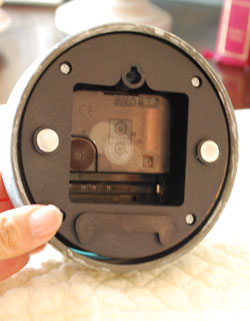 ミラー・時計　インテリア雑貨　置き時計。単３電池一個で動きます。(gc-129)
