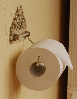 洗面・トイレ　住宅用パーツ　ペーパーホルダー （アンティーク風）。とってもオシャレなホルダーです。(sa-217)