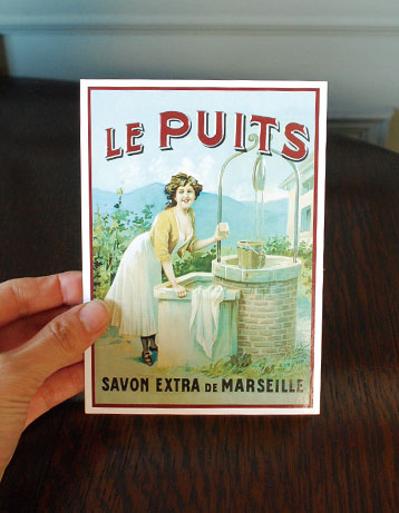 ポストカード　インテリア雑貨　ポストカード（LE PUITS）。昔の広告も、フランスだとお洒落！。(n13-002)