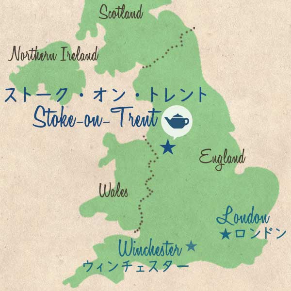 バーレイ社のあるイギリスの地図