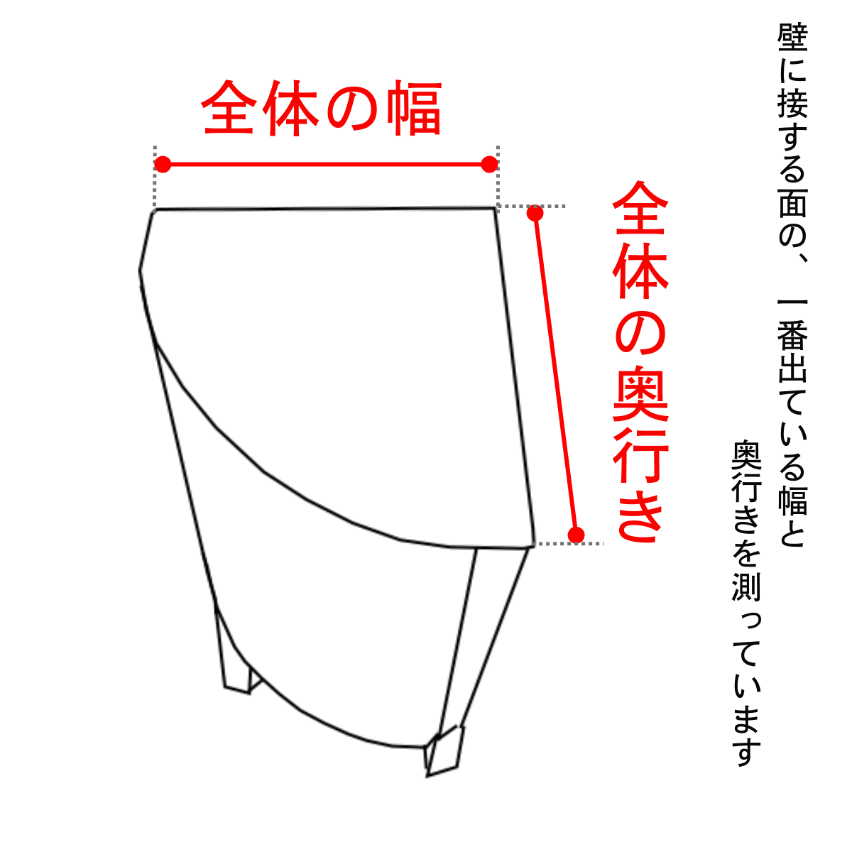 コーナーキャビネット家具の全体